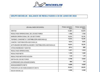 Michelin cuentas primer semestre 2024