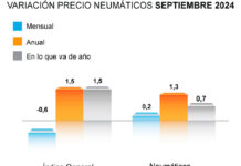 ADINE precio neumáticos septiembre