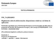 Ley Deforestación Parlamento Europeo