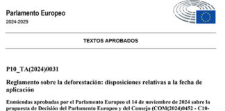 Ley Deforestación Parlamento Europeo